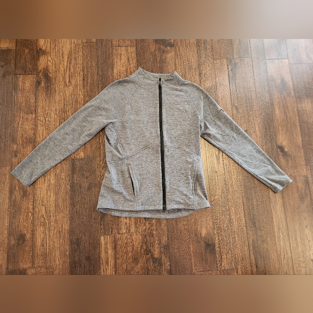 Women's Gray Puma Zip-Up Jacket Medium